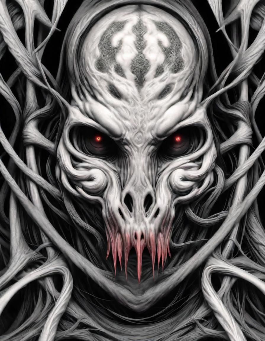 Cthulhu: Hyperrealistic God-like Creature in Misty Landscape