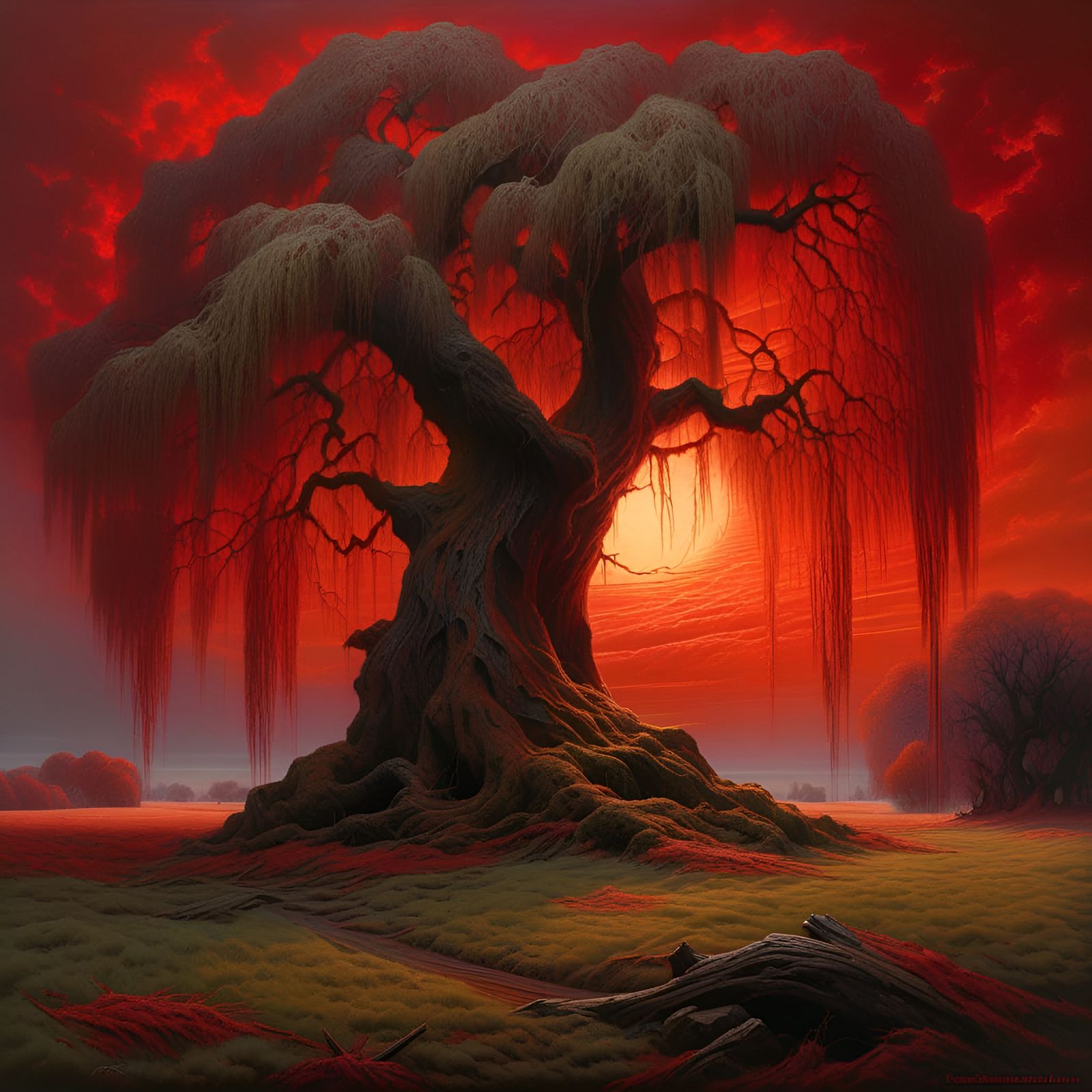 Ancient weeping willow