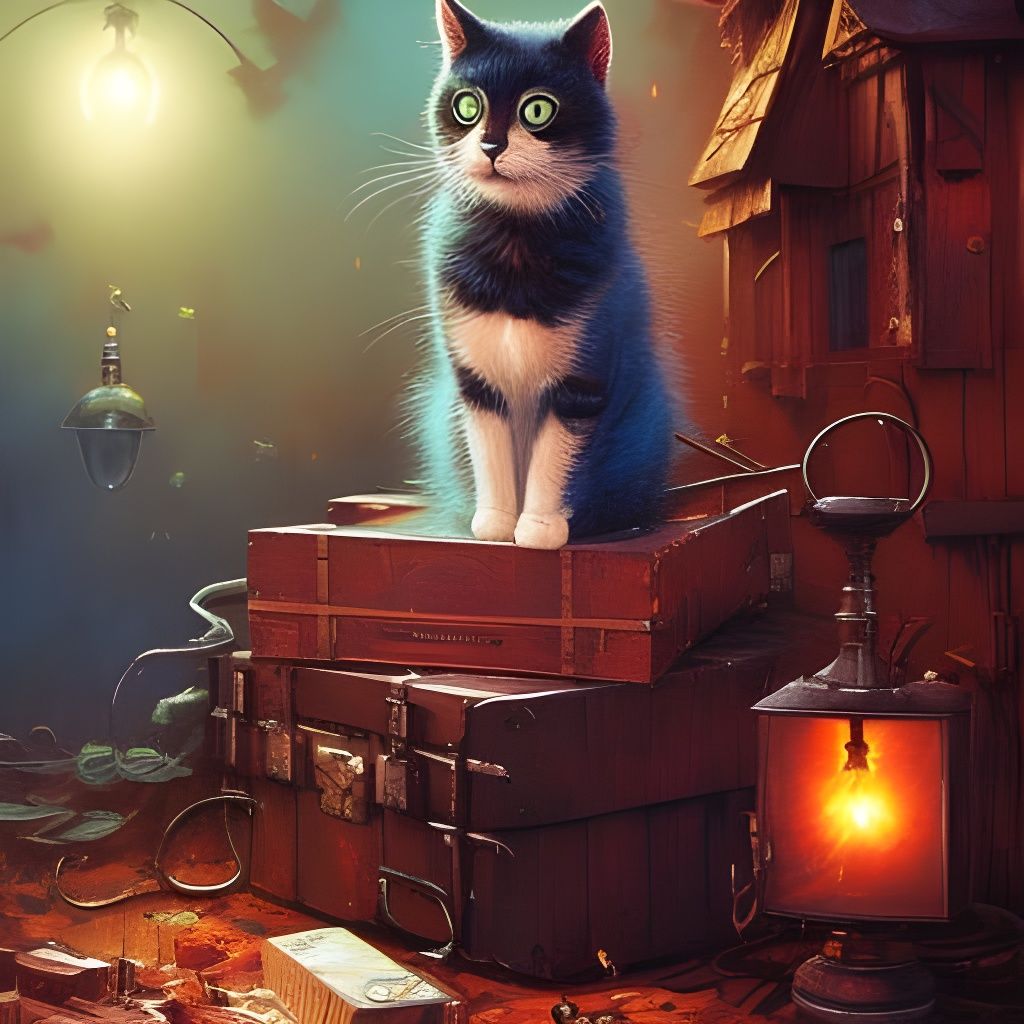 Crayon Cats in Box: Whimsical Album Art