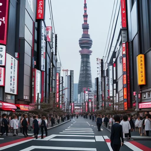 Vibrant Image of Tokyo