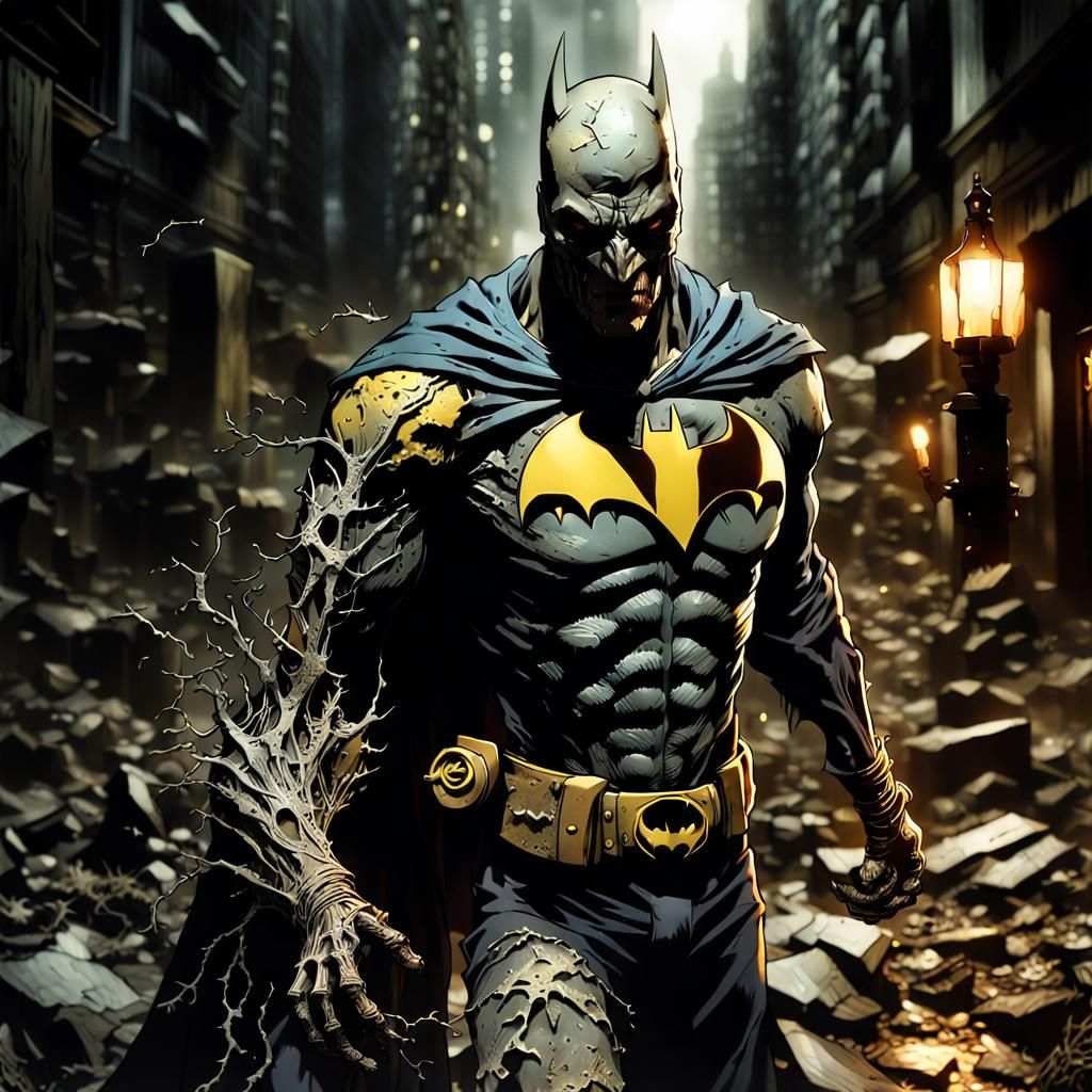 Gothic Batman Exposed in Haunting Gotham City Scene