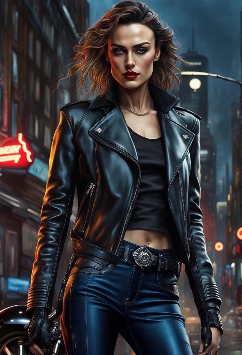 Cyberpunk Rockstar Model in London