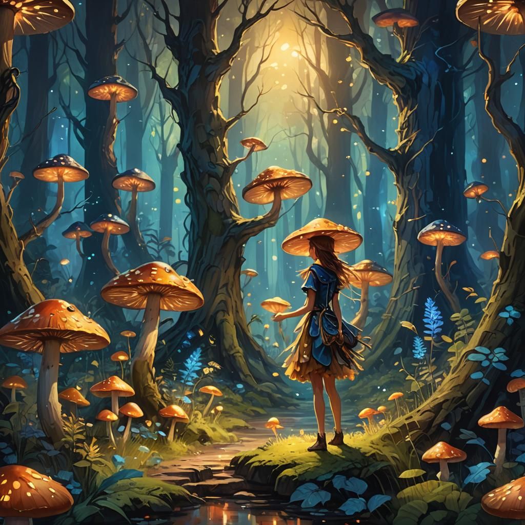 Dool in Mystical Forest: Fantasy Concept Art