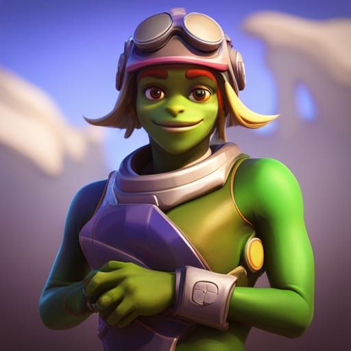 Lucio Frog Skin: Pixar-Style 3D Digital Art