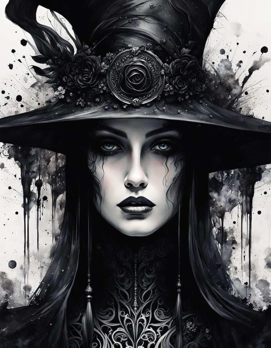 Black ink sorceress