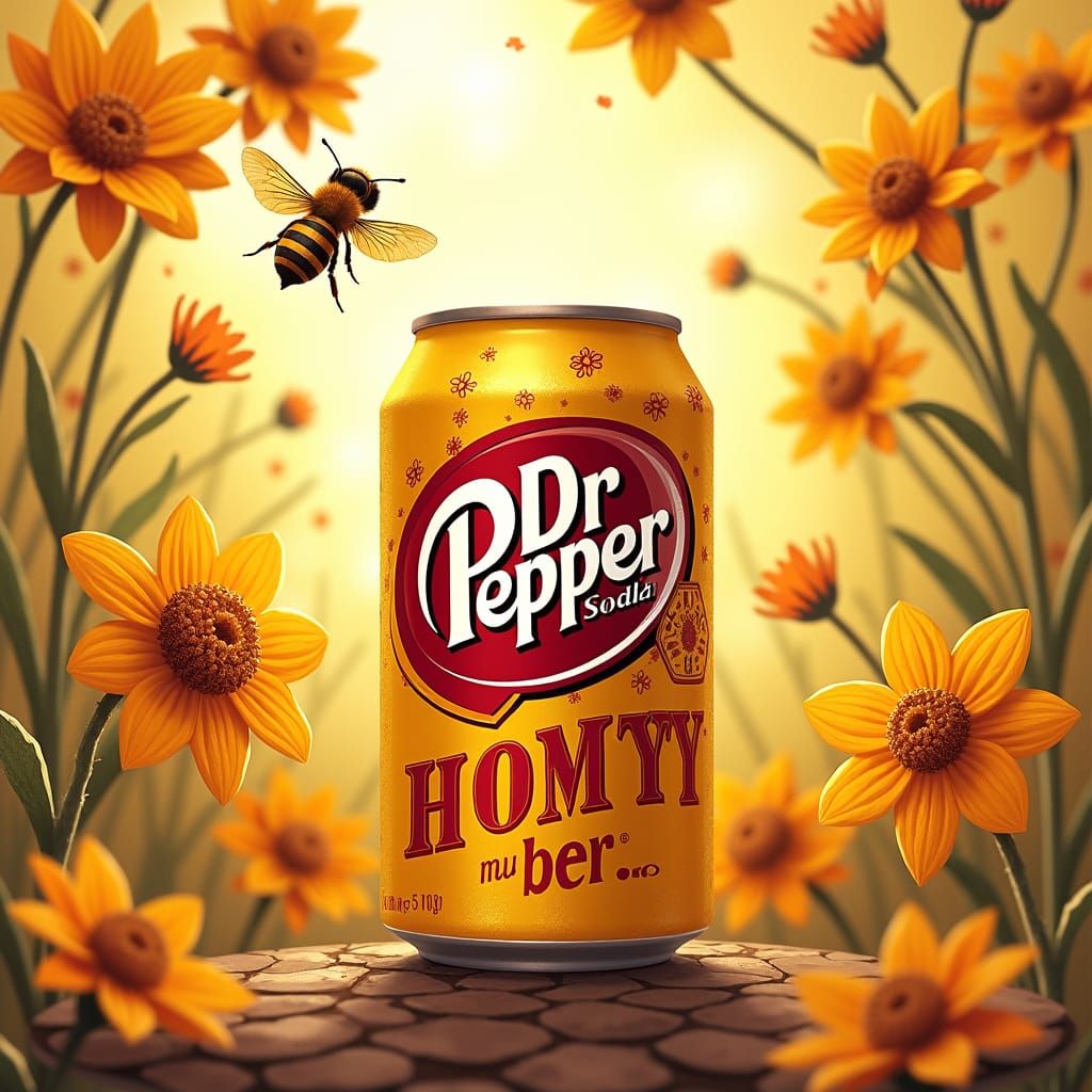Honey Bee Dr. Pepper in 1950s Style