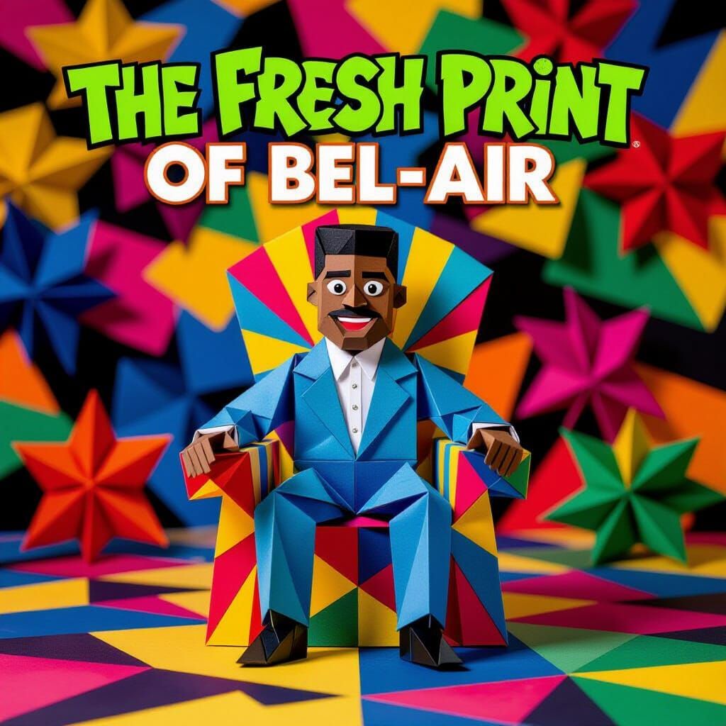 Origami DVD Cover for The Fresh Prince of Bel-Air