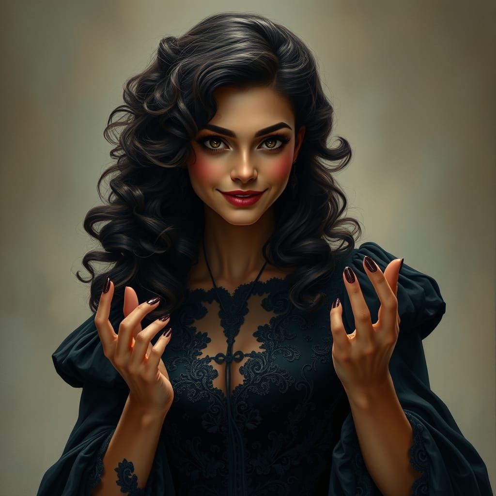 Timeless Beauty with a Dark Undertone: A Regal, Manipulative...