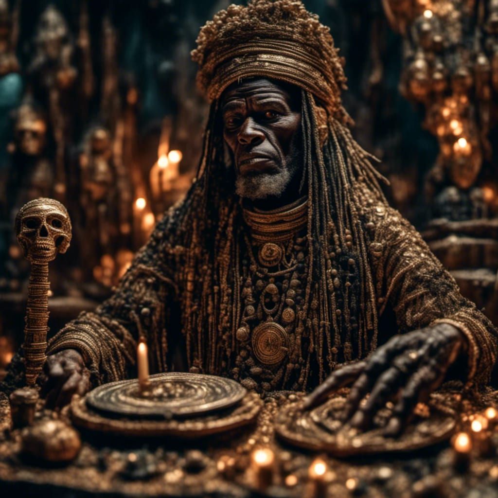 Haitian Voodoo Priest Summons Ancient Ancestors