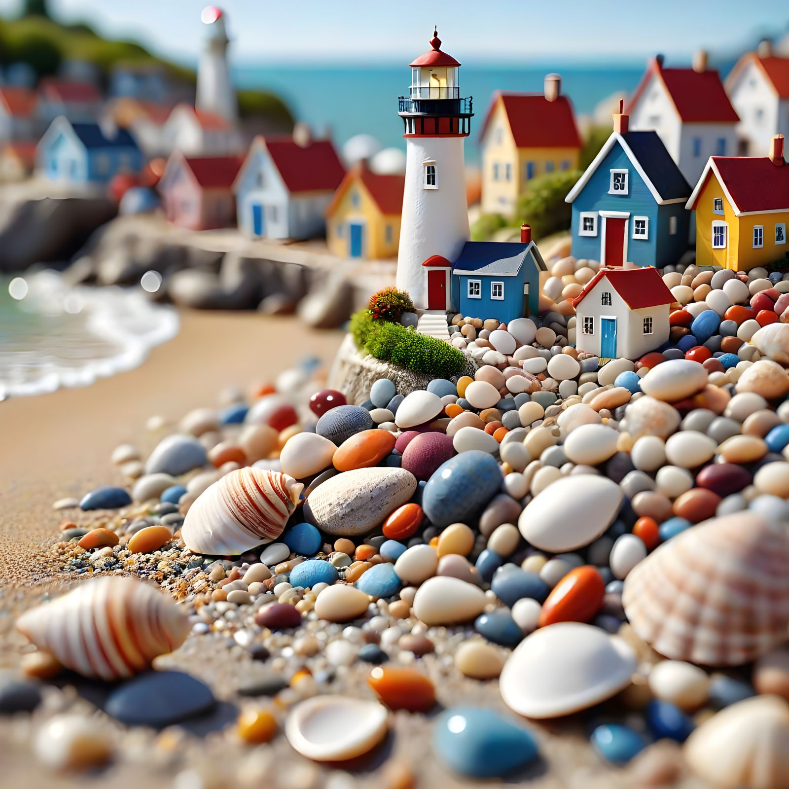 Charming Coastal Village on a Pebble Beach