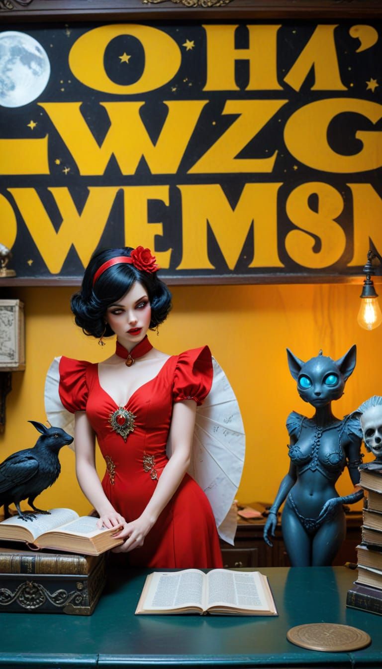 Fat Acceptance Goddess in 1930s Cartoon Style