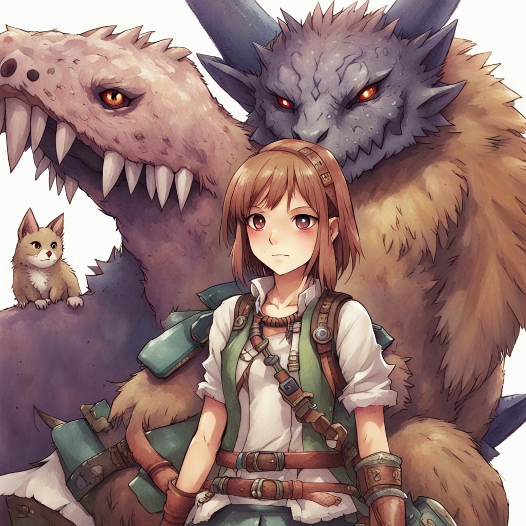 Monster Hunter Girl and Her Secret Monster Friend