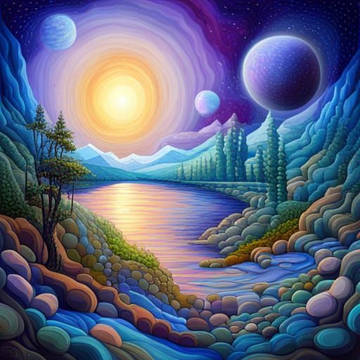 Breathtaking Mosaic of Alien Worlds and Planets