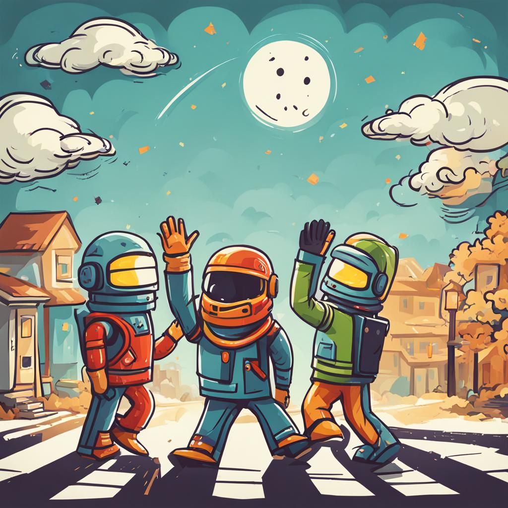 A Classic High Five Gesture