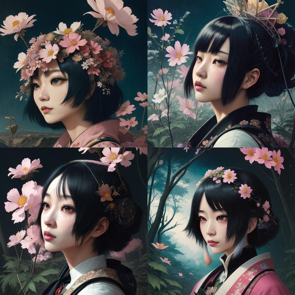 Surreal Manga Collage in Gorgeous Fantasy Tones