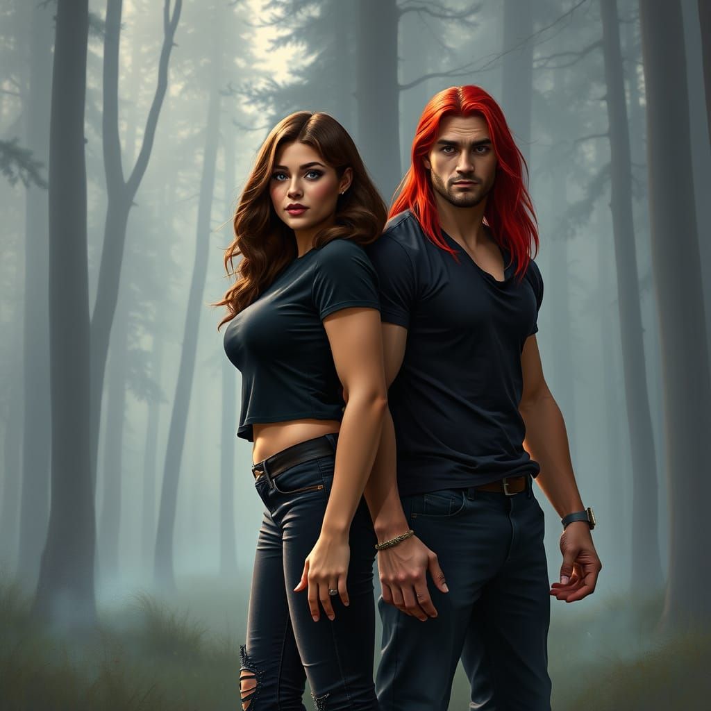 Misty Forest Clearing: A Digital Matte Painting