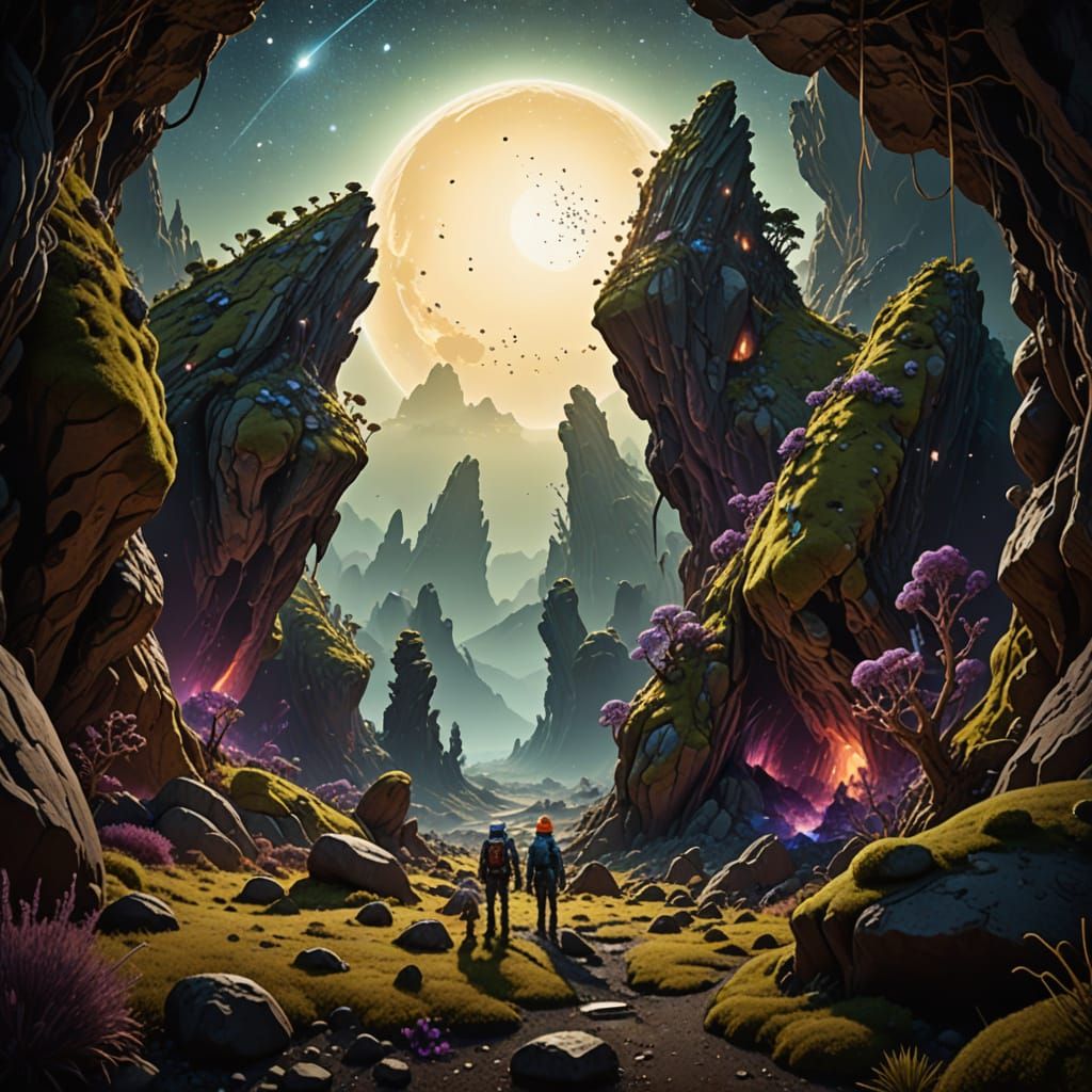 Hyper-Realistic Science Fiction Masterpiece: Furry Aliens Un...