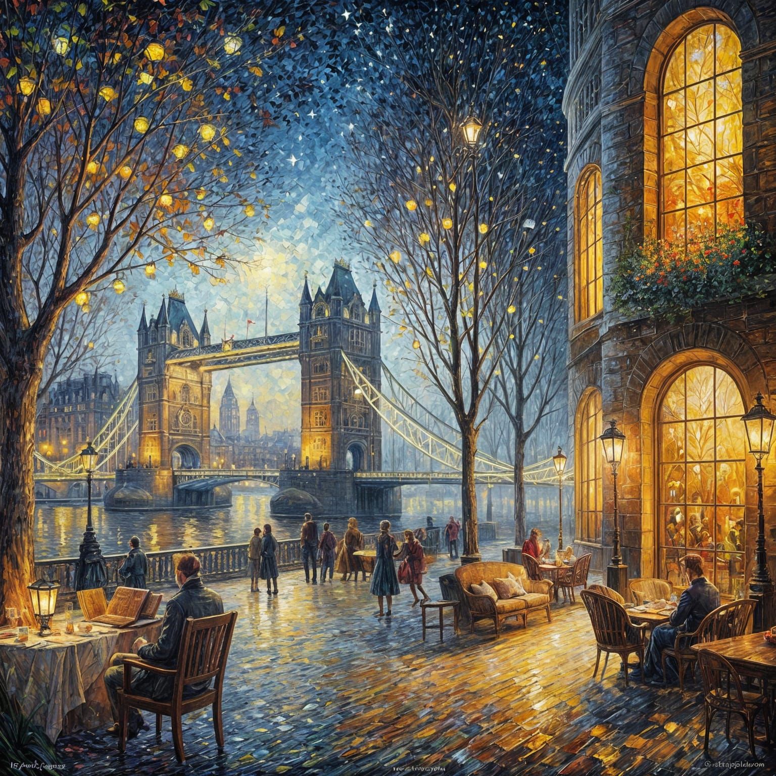 A beautiful spring night in 1940s London...