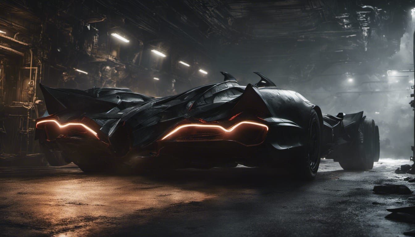 Batmobile Takes Flight Into the Batcave