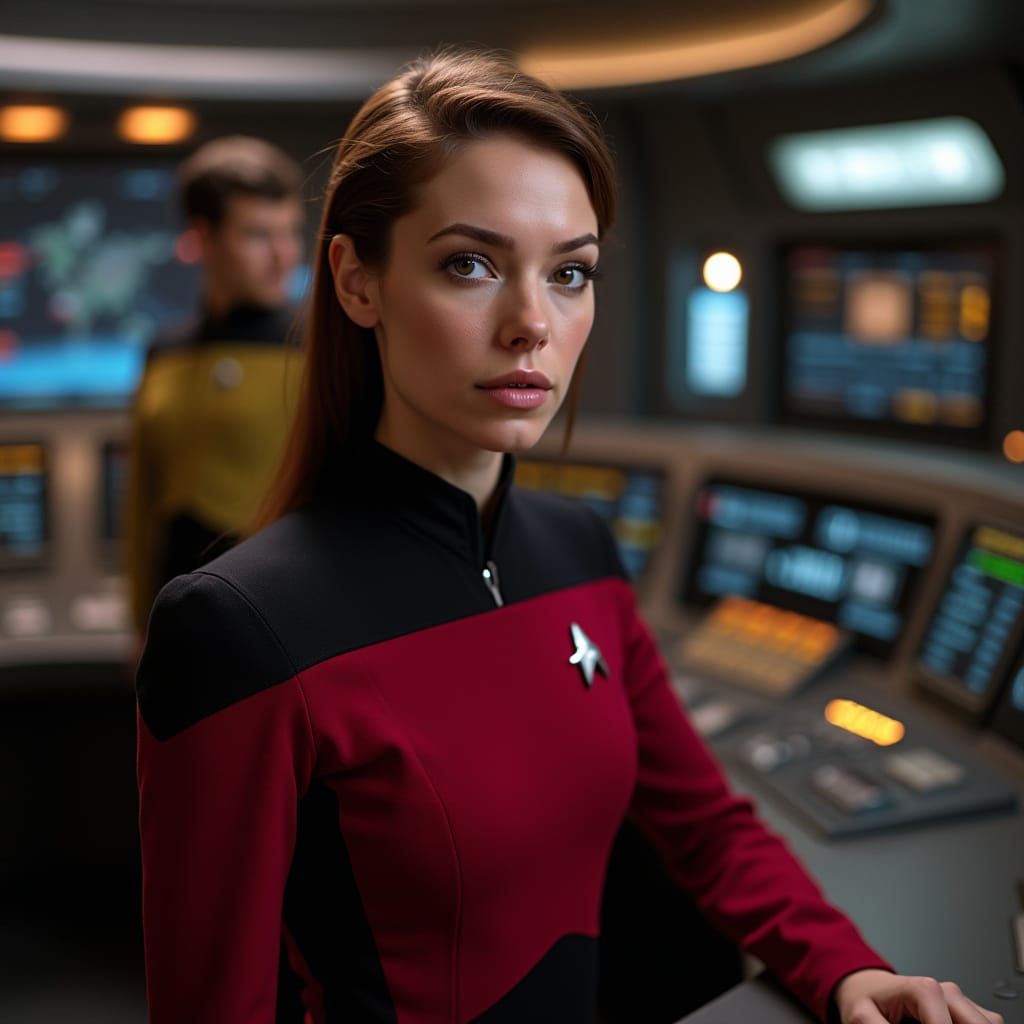Starfleet Officer in Command Uniform