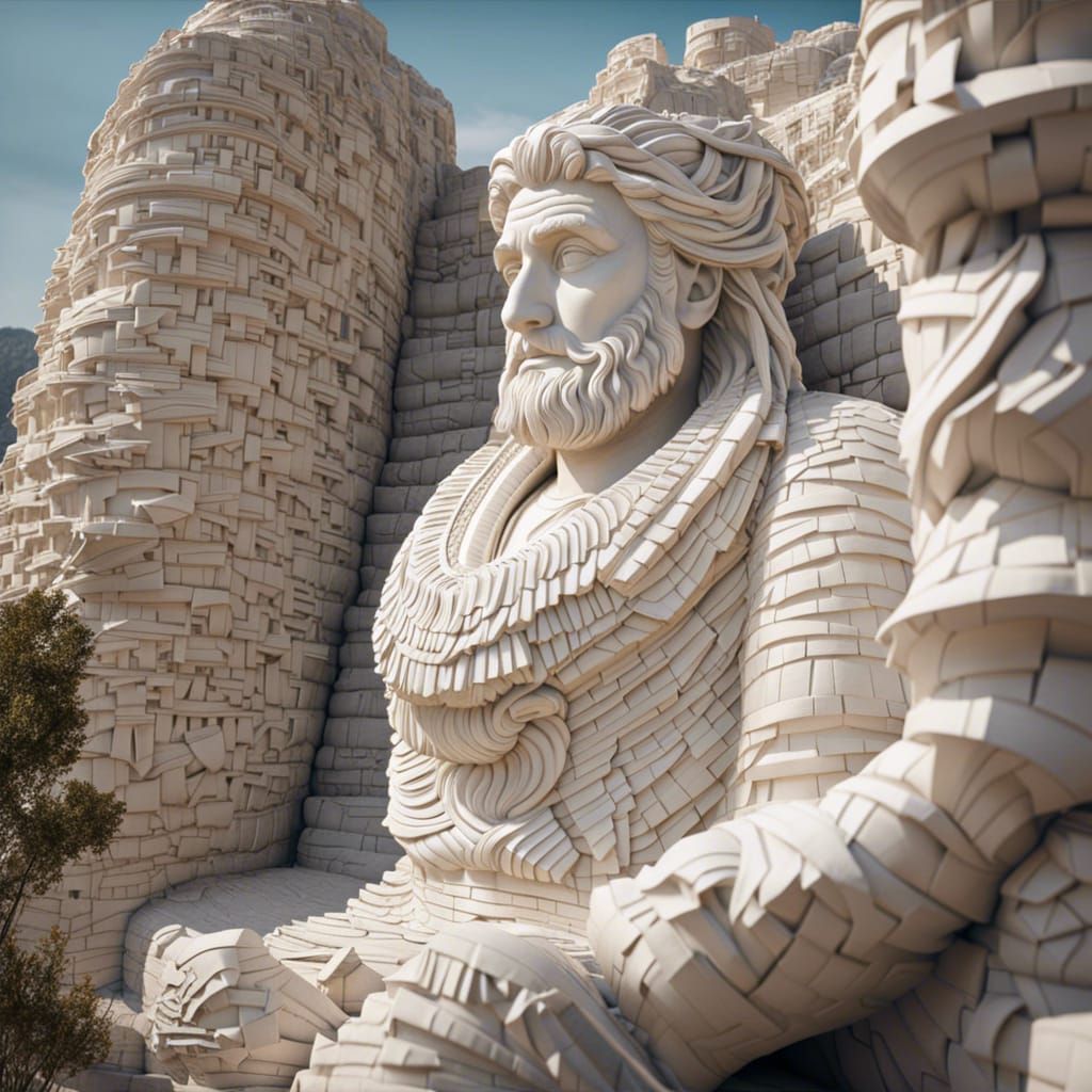 Monumental Toilet Paper Statue in Anatolian Hills