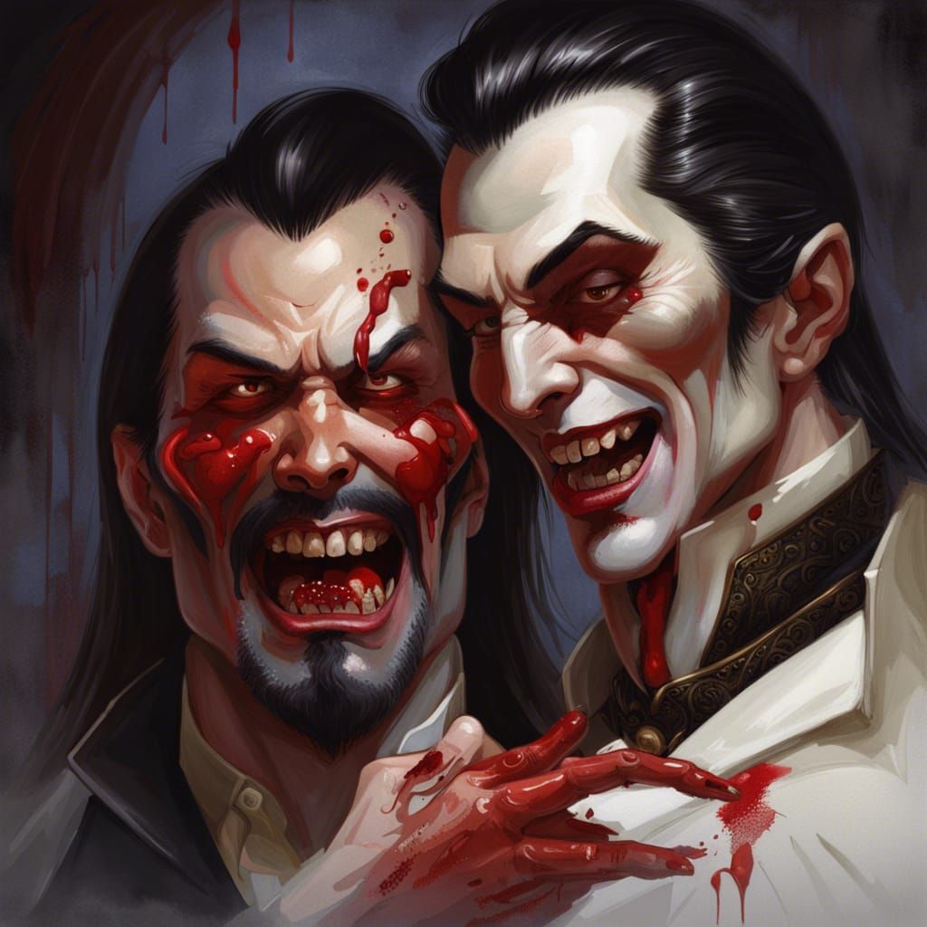 Goro Majima as Dracula: Victorian Vampire Portrait