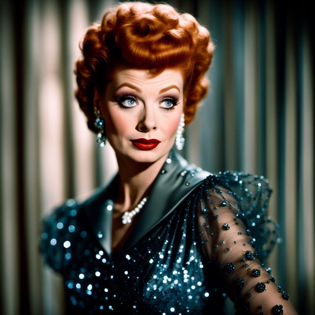 Lucille Ball in Dior Couture: Cinematic Portrait