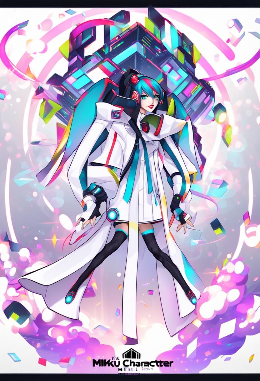 Stylish Miku-Inspired Character in Digital Art