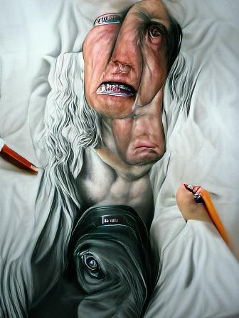 Hyperrealistic Depiction of Despair