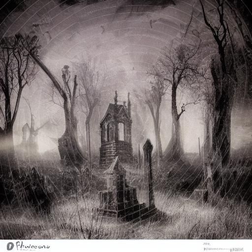 Frankenstein and Mummy Dance in Gothic Cemetery