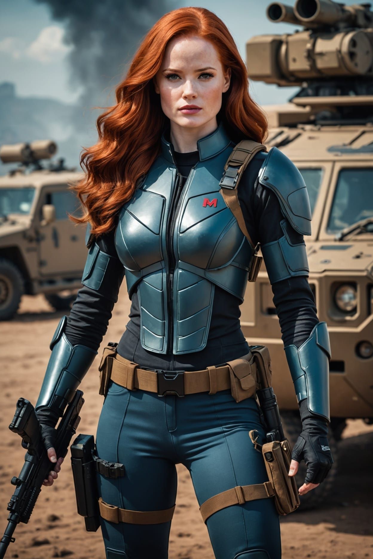 High-Tech Soldier Portrait from Elite Special Forces Unit