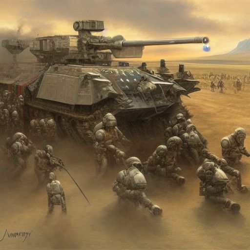 Epic Oil Painting: AI Versus Humans in Battle