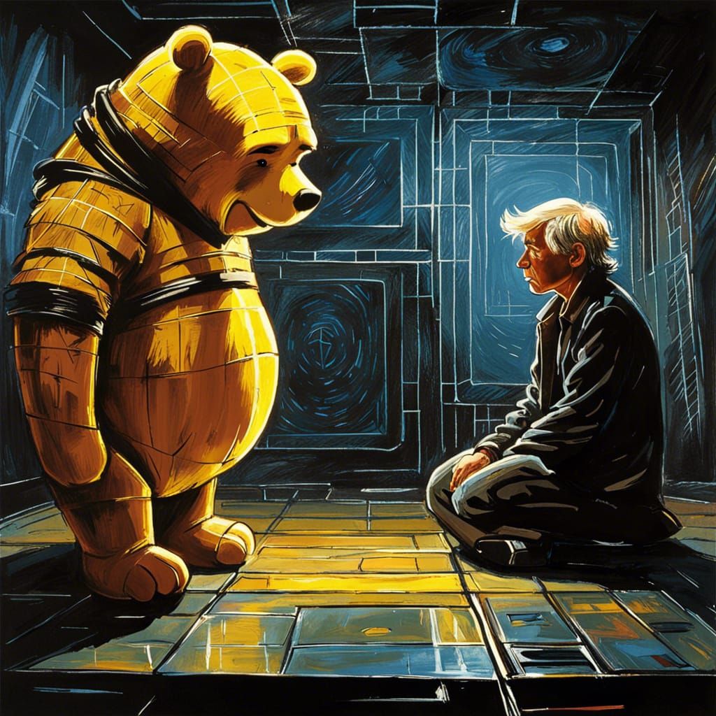Dwayne Johnson as Winnie the Pooh in Hellraiser