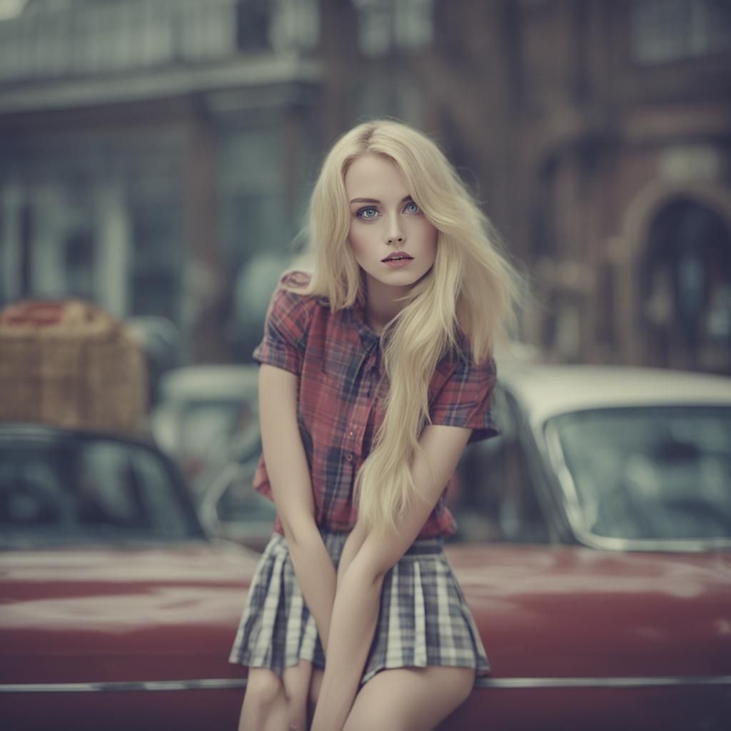 blonde Woman About 20 years old with playful sadistic teasin...