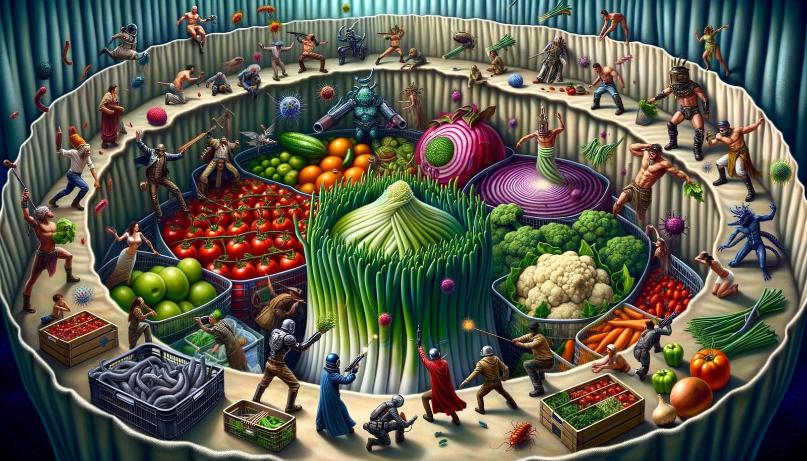 Chaotic Grocery Bag Interior: A Burlesque Comic