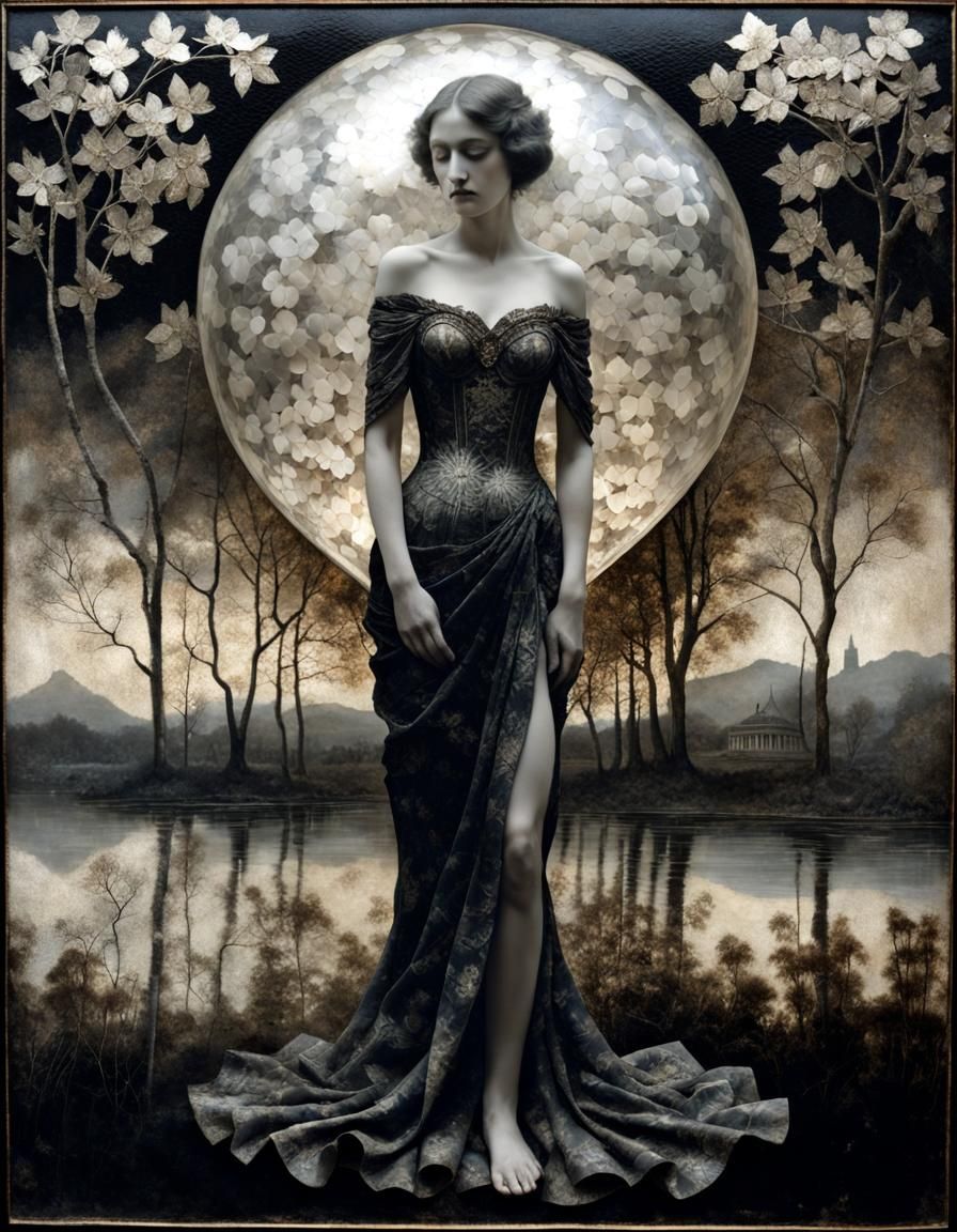 Surreal Bone Fingers Burst Heart Balloon