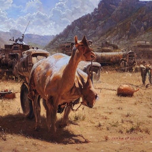 Misunderstanding: Oil Painting in Gurney Style