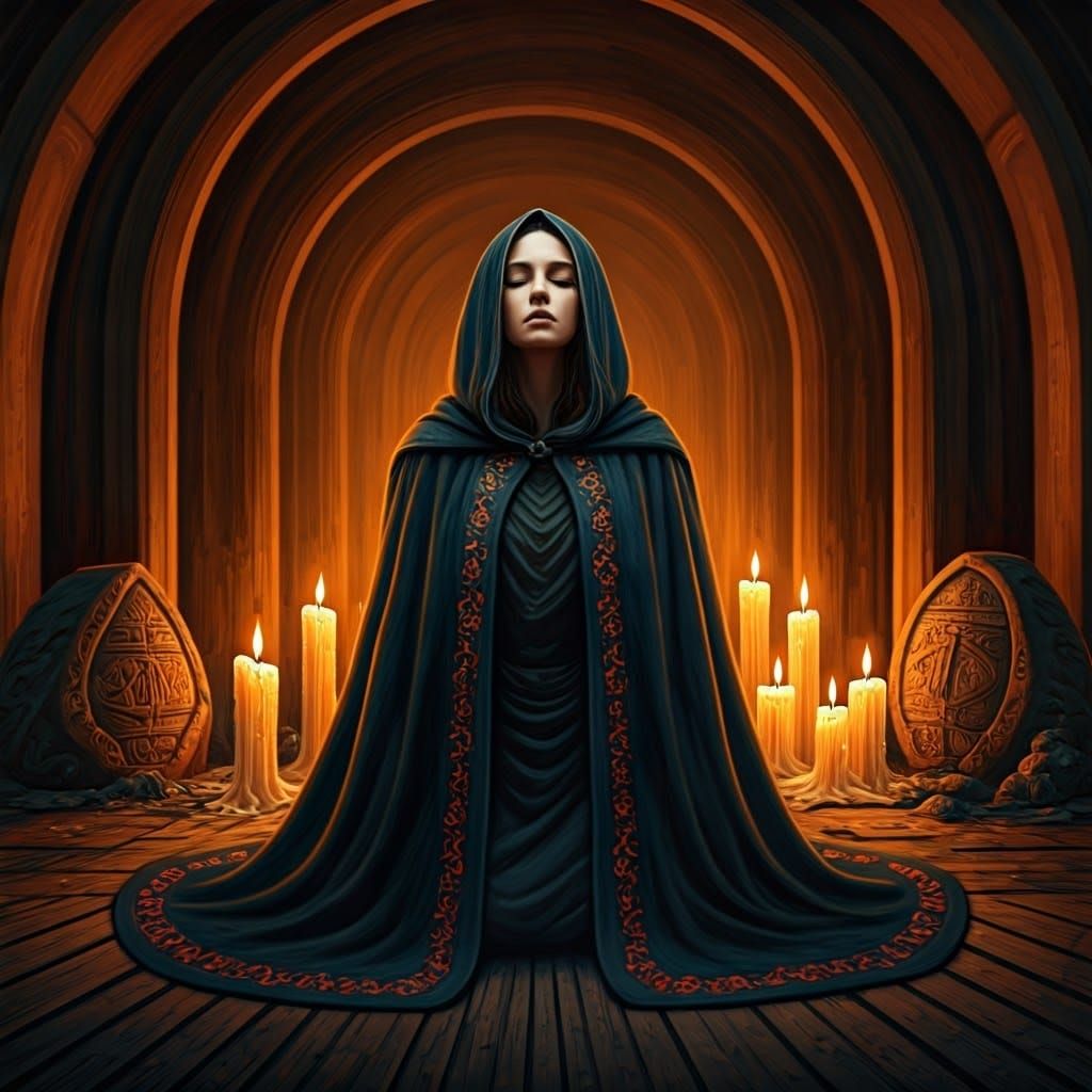 Mystical Medium in a Haunted Chamber