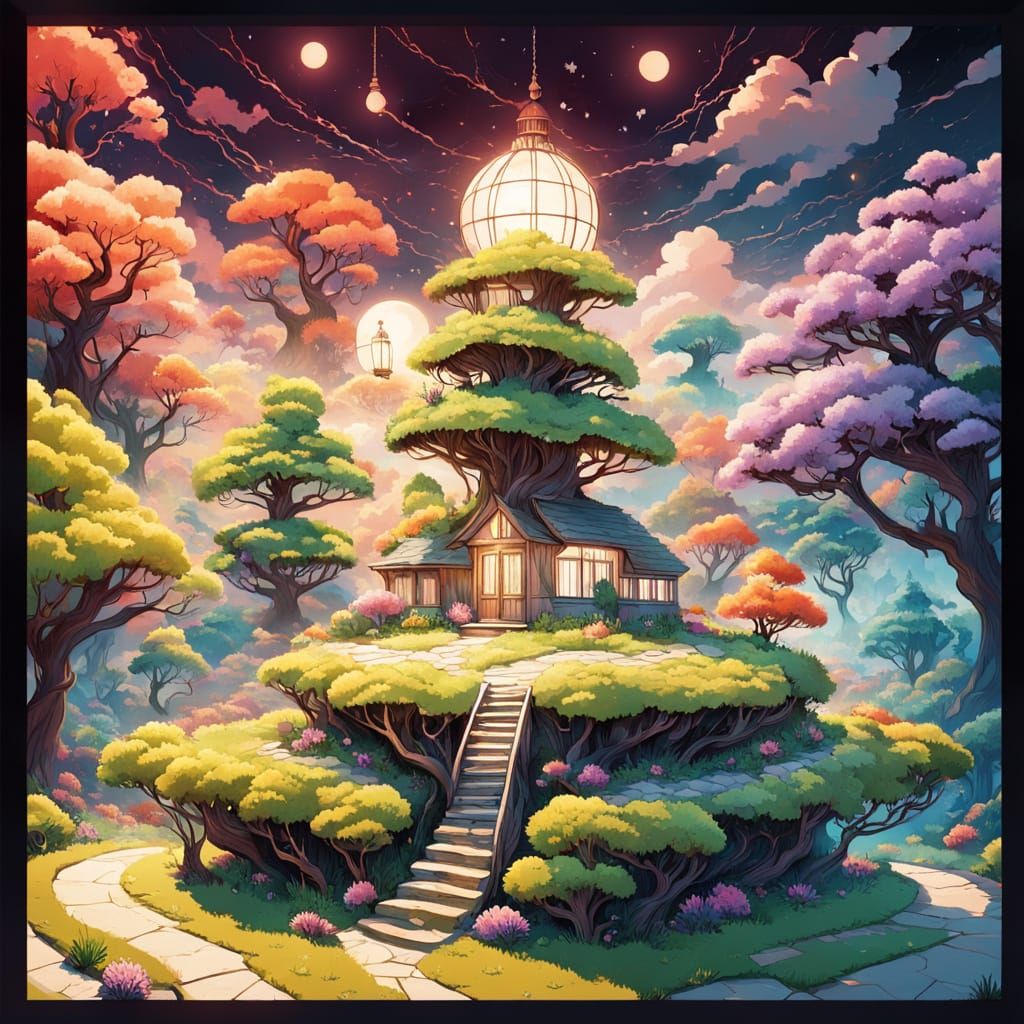 Surreal Dreamscape: Winding Path to Fantasy