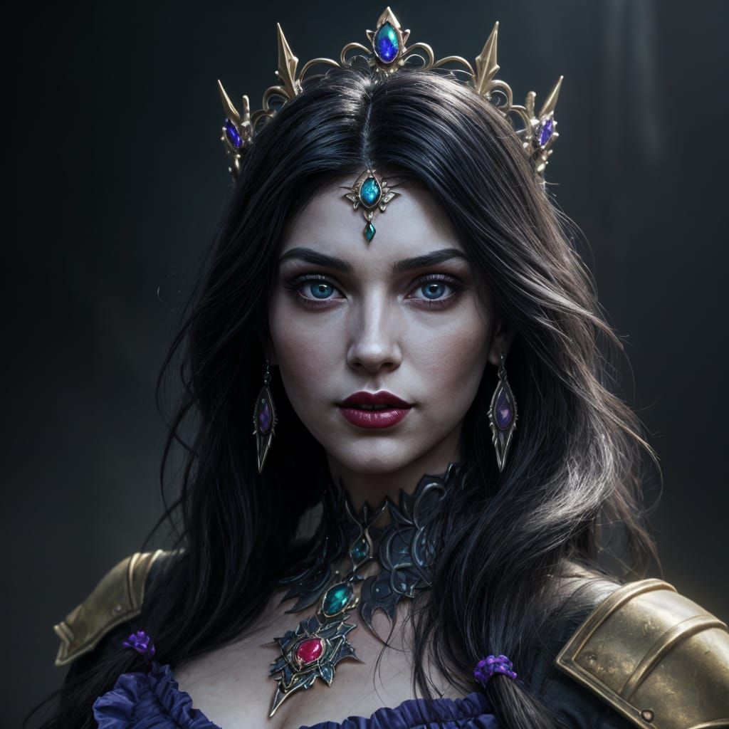 Goth Esmeralda in Exquisite, High-Contrast Portrait