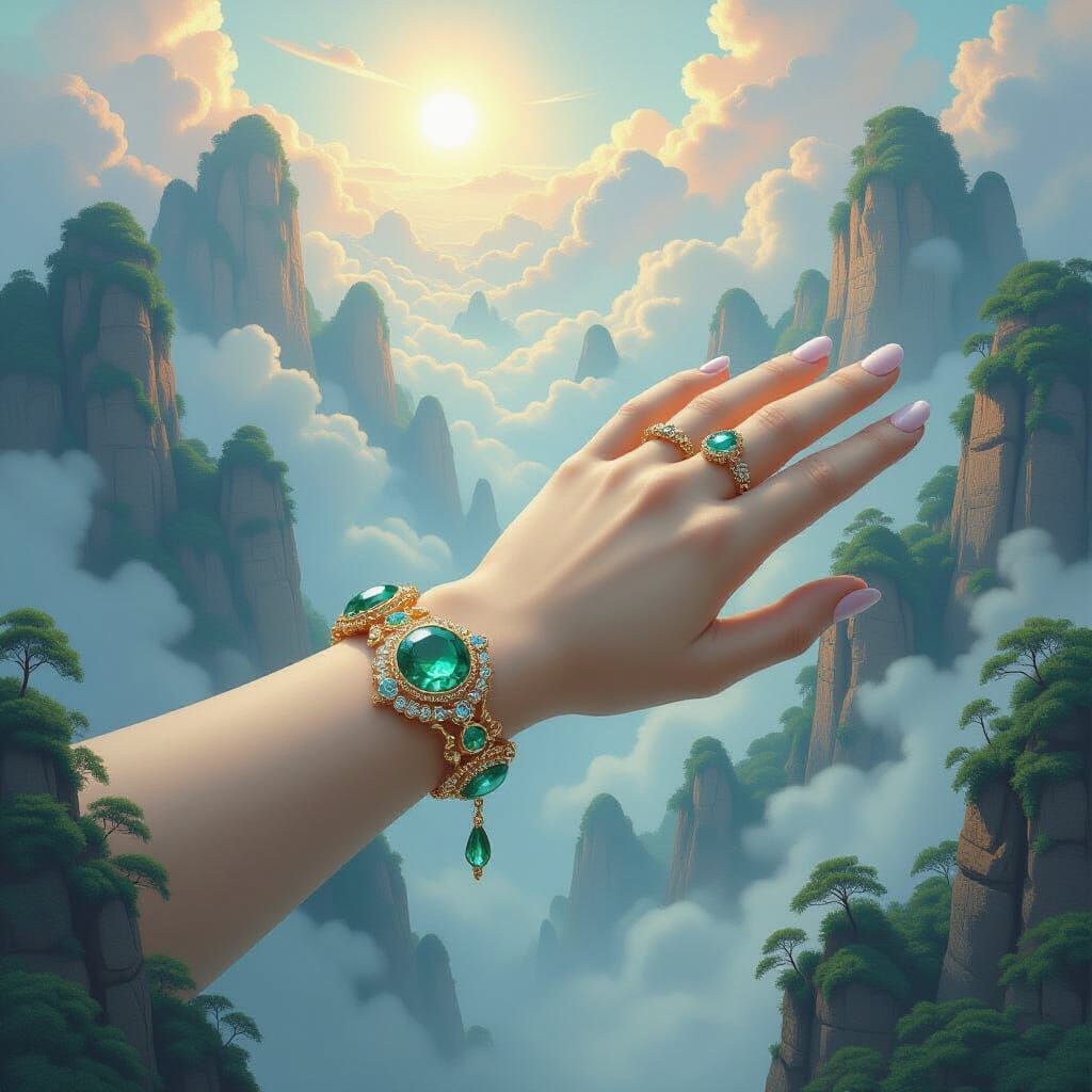 Giantess Bracelet in Ethereal Pop Surrealism