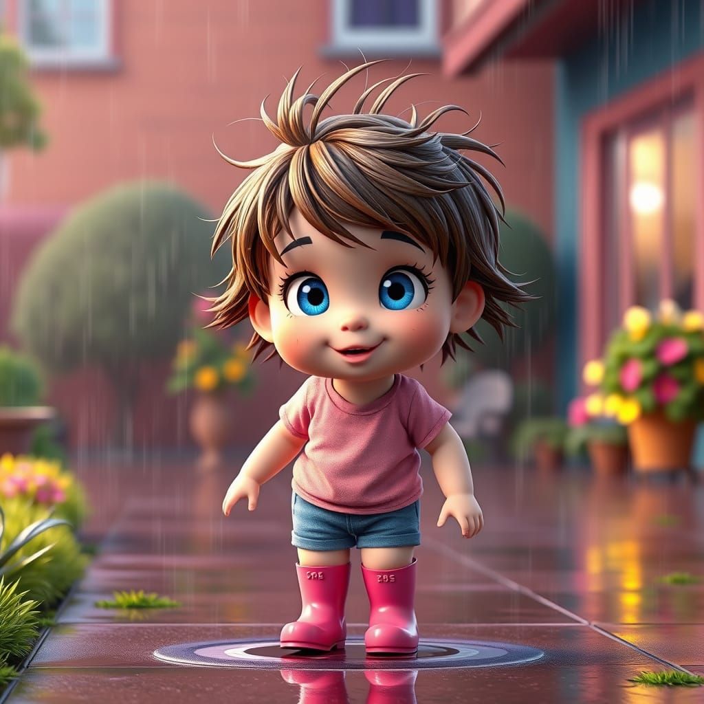 Surreal Summer Day in a Garden Wonderland