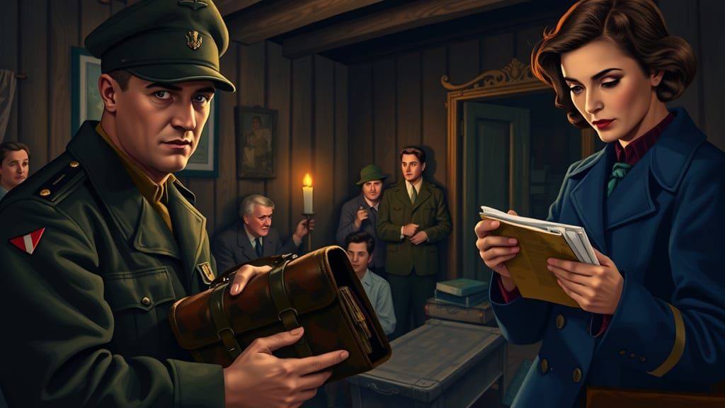 French Soldier and Journalist in WWII Safe House