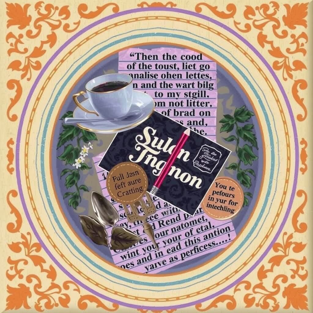 Vintage Still Life in Distressed Frame