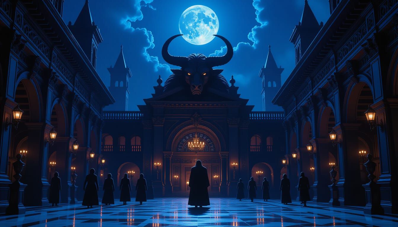 Monstrous Minotaur Welcomes Guests to Gothic Labyrinth Hotel