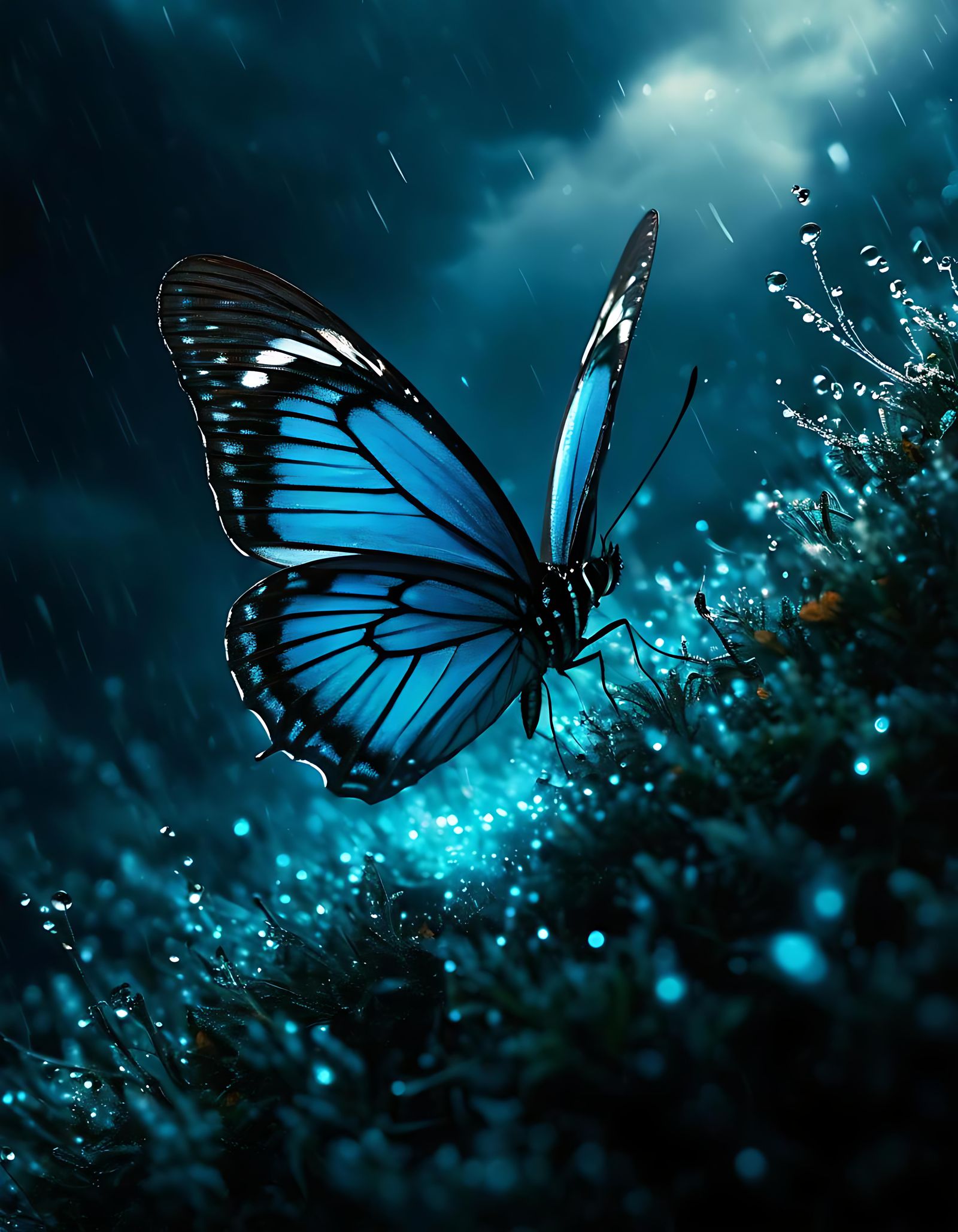 Butterfly Effect Macro Photograph in Unreal Engine 5