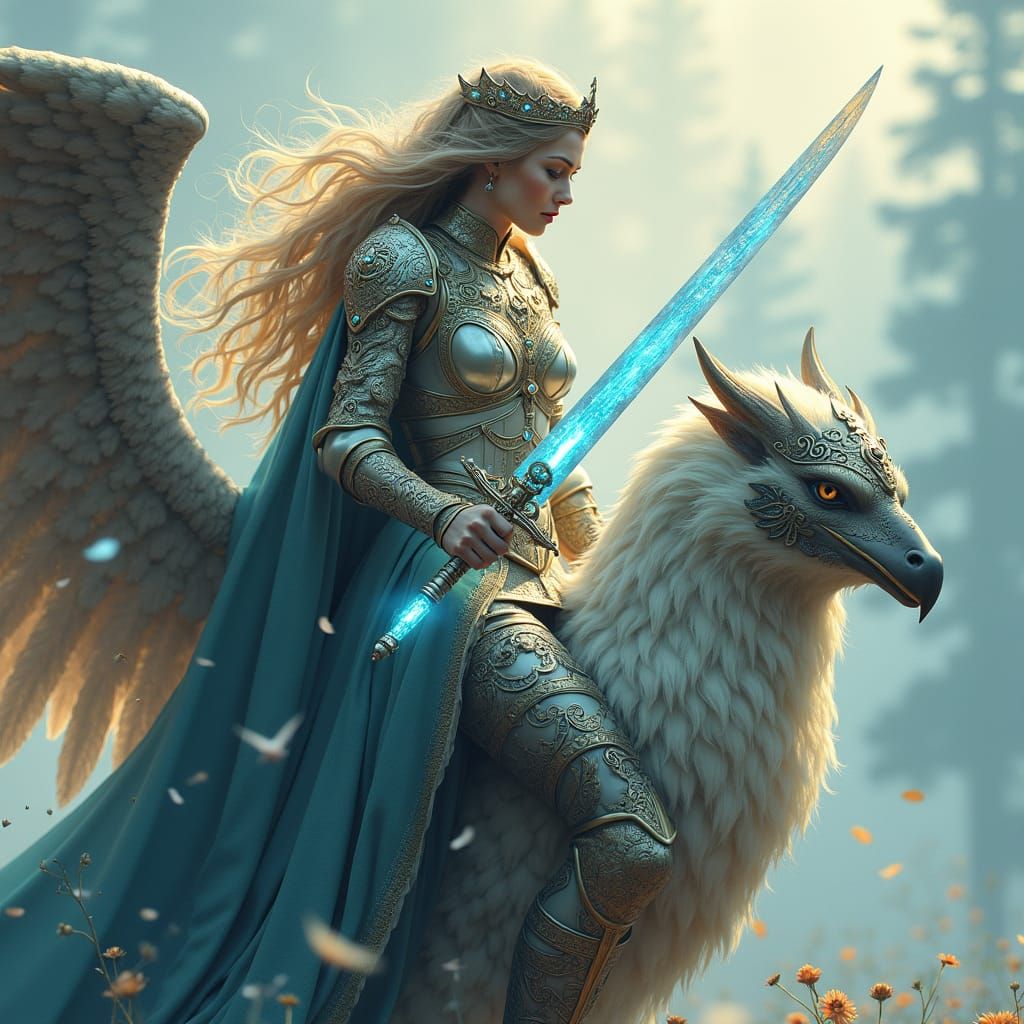 Fierce Fantasy Warrior Maiden