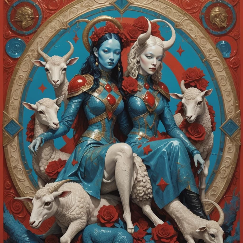 Reptilian Goddess in Polychromatic Splendor