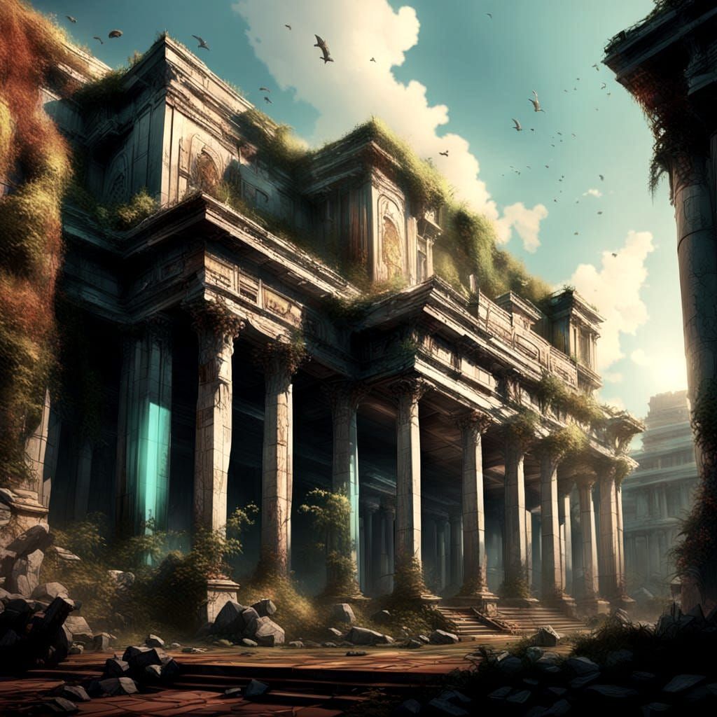 Dilapidated Building: Classical Meets Modern in Dark Fantasy