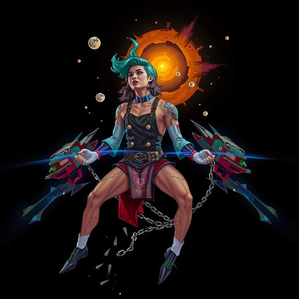 Abstract Swirling Vortex in Dynamic Motion